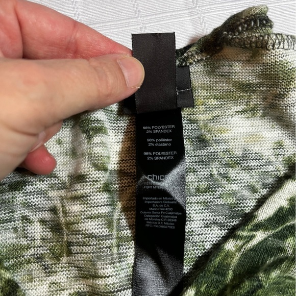 Chico's Travelers Collection Floral Cape Poncho L/XL Coastal Grandma Fairy - Picture 9 of 9